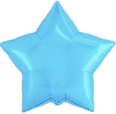 1204-1104 Шар Звезда 76см Металлик CoolBlue