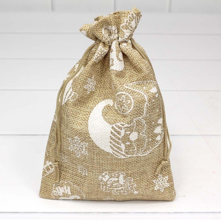 000807G/3 Мешочки из искусственного льна 14*20 с рисунком "Новый год" 1/50 1/1500 000807G/3 Мешочки из искусственного льна 14*20 с рисунком "Новый год" 1/50 1/1500