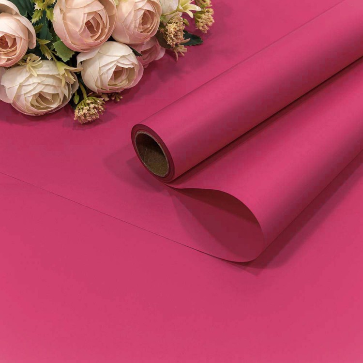 1638/7424 Плёнка 0,58*10м матовая "Корейская" 65мкм Малиново-розовый-7424 1/30 1638/7424 Плёнка 0,58*10м матовая "Корейская" 65мкм Малиново-розовый-7424 1/30