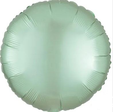 1204-0906 Шарик КРУГ 45см Сатин MintGreen