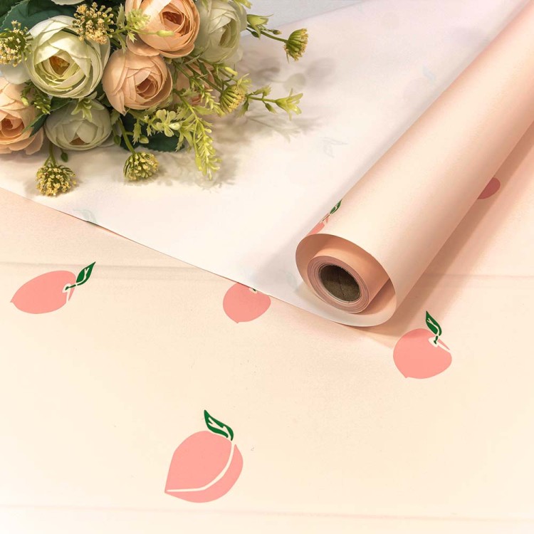 001388/2 Плёнка 0,58*10м матовая "Фрукты" 60мкм Персиковый 1/30 001388/2 Плёнка 0,58*10м матовая "Фрукты" 60мкм Персиковый 1/30