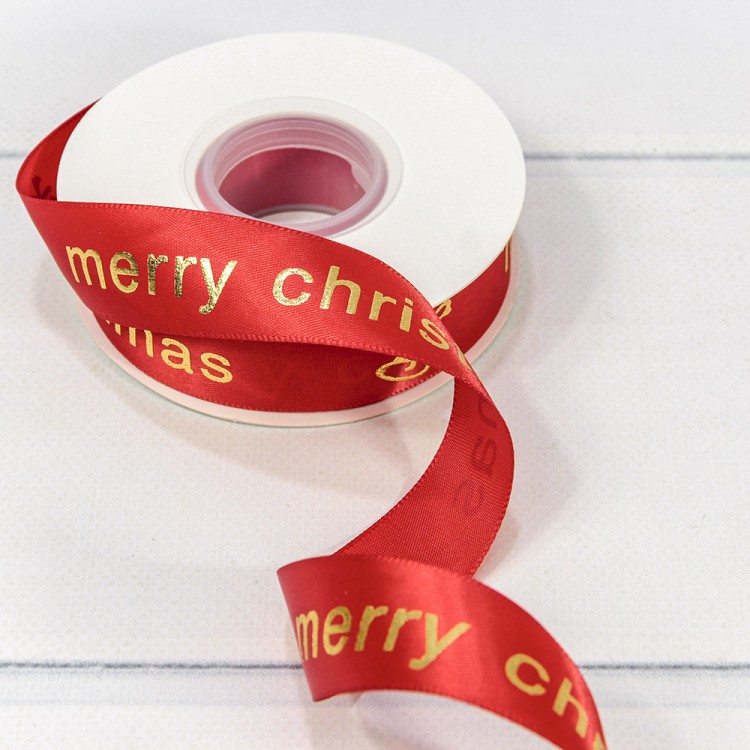 540-25/2 Лента Атласная Полиэстер "Merry Christmas" 2,5см*25ярд Красный 1/5 1/100 540-25/2 Лента Атласная Полиэстер "Merry Christmas" 2,5см*25ярд Красный 1/5 1/100