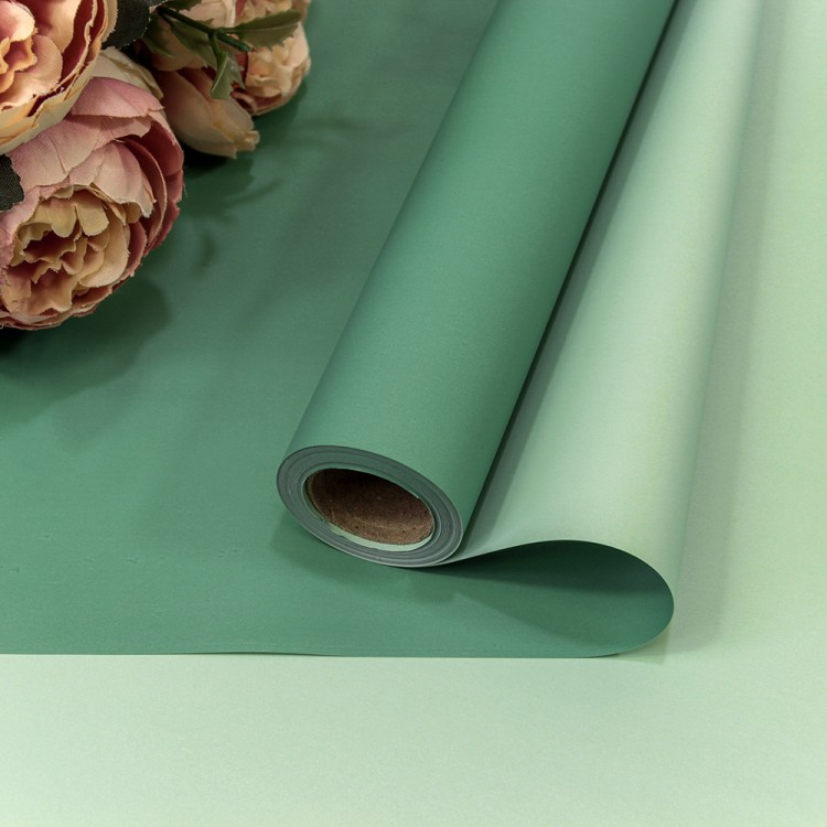 1604/556	Плёнка 0,58*10м матовая двухсторонняя 65мкм Синевато-зелёный/Умеренно-зелёный 1/30