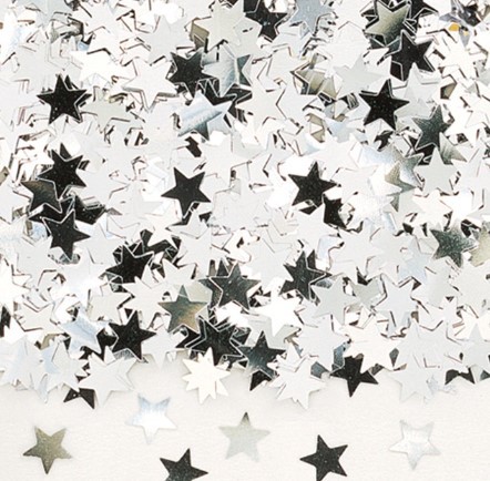 1501-0196 Конфетти Звезды серебряные 14гр/A 1501-0196 Конфетти Звезды серебряные 14гр/A