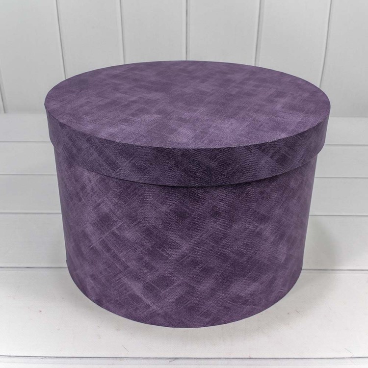 7218001/0043 Коробки Круглые Набор 1/8 32*21 "Текстура" Фиолетовый 1/4