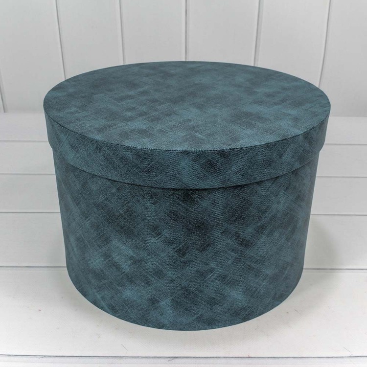 7218001/0044 Коробки Круглые Набор 1/8 32*21 "Текстура" Синий 1/4